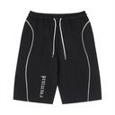 Unisex Piping Drawstring Shorts