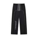 Contrast-Stitched Fleece Sweatpants