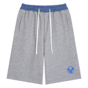 Unisex Plaid Waistband Shorts