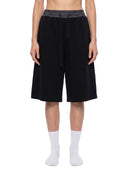 Unisex Plaid Waistband Shorts